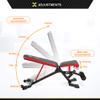 Circuit Fitness 5-Position Utility Weight Bench with Adjustable Seat for Home Gym AMZ-563BN view 4