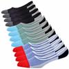 JORMATT 6 Pairs Mens Women Genuine No Show Socks Boys Sneaker Shoes Mesh Knit Low Cut Athletic Cotton Socks Non Slip, Men Shoe size 6-10 view 3