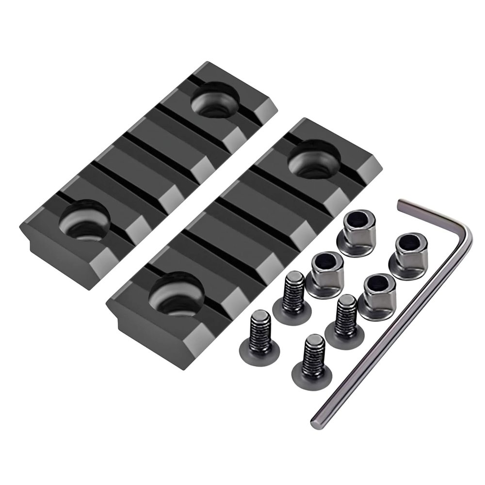Gotical 5 Slots Aluminum Key mod Rail Section for Key mod Five Slots Key mod Rail Picatinnii Rail Section (5 Slots Keymod Rails)
