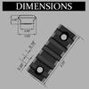 Gotical 5 Slots Aluminum Key mod Rail Section for Key mod Five Slots Key mod Rail Picatinnii Rail Section (5 Slots Keymod Rails) view 4