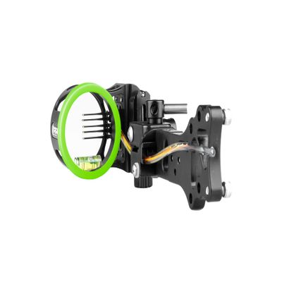 VIPER Archery Venom PRO Fixed Plate Compound Bow Sight, Made in USA, Durable Machined Aluminum, 5 Ultra-Bright Pins, Toolless Micro-Tune Elevation & Windage, 2nd & 3rd Axis Adjustments, 0.015 Pin