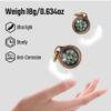 MecArmy CMP Handmade Brass Mini Compass, Pocket Compass Hiking Survival, Small IPX5 Waterproof, Glow-in-The-Dark, Compact, Necklace Pendant, Keychain & Lanyard Mount, Ideal Gift for Women Men view 4