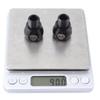 1 Pair Bike Pedal Extender Adapters Extension Screws, Black view 3