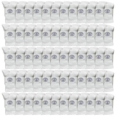 Yacht & Smith 60 Pairs Of Wholesale Kids Crew Socks, Childrens Cotton Casual Crew Socks Size 6-15