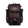 Boombah Rolling Superpack Baseball/Softball Gear Bag - 23-1/2" x 13-1/2" x 9-1/2" - Black/Maroon - Telescopic Handle - Holds 4 Bats - Wheeled Version view 1