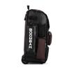 Boombah Rolling Superpack Baseball/Softball Gear Bag - 23-1/2" x 13-1/2" x 9-1/2" - Black/Maroon - Telescopic Handle - Holds 4 Bats - Wheeled Version view 3