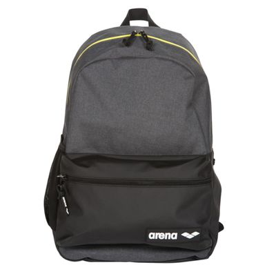ARENA Team 30 Backpack Unisex Travel Daypack for Men and Women, Gym Training Gear Equipment Bag for Swimmers, 30 Liters, Gray Melange