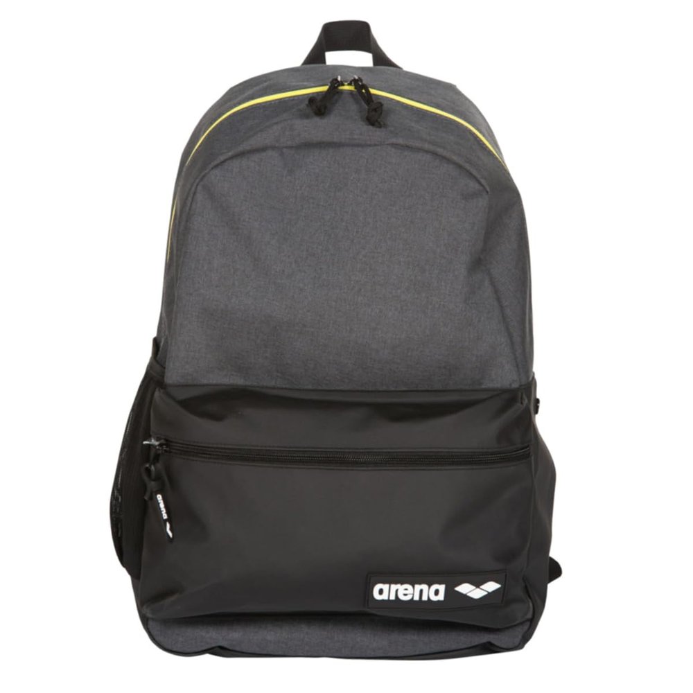 ARENA Team 30 Backpack Unisex Travel Daypack for Men and Women, Gym Training Gear Equipment Bag for Swimmers, 30 Liters, Gray Melange