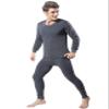 Jueshanzj Men's Round Neck Thermal Underwear Set XXL Dark Gray view 1