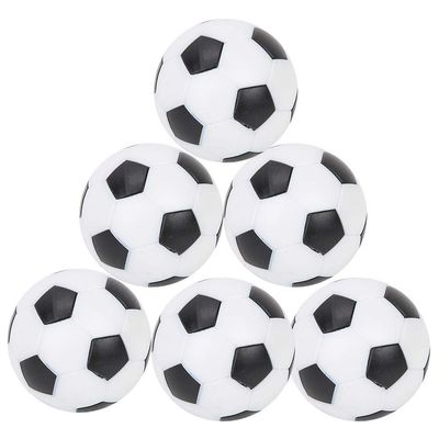 VGEBY Table Soccer Foosballs, Soccer Game Table Balls Replacement Balls Foosball Tabletop Games Mini Black and White (6Pcs) Football Supplies
