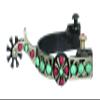 Metalab Southwest Dark Gray Steel Starburst Spurs view 1