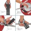 WARM BODY COLD MIND V1 Lifting Wrist Straps for Olympic Weightlifting - Rated at 660 lb - Hand Wraps for Powerlifting, Weight Lifting, Bodybuilding Functional/Cross Training, Deadlift Gym Bar, Cotton view 3