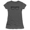 Trevco Major League Wild Thing Juniors' Sheer Fitted T Shirt, 2X-Large Charcoal view 1