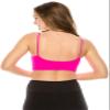 Kurve Soft Rib Low-Back Crop Bra Cami, UV Protective Fabric UPF 50+ (Made with Love in The USA), Neon Fuschia, Large/X-Large view 3