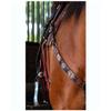 Circle Y Distressed Southwestern Beaded Breast Collar for Horse, Turq/BRWN/Wht, One Size view 4