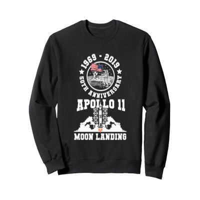 Moon Landing 50th Anniversary Apollo 11 1969 2019 Mens Kids Sweatshirt