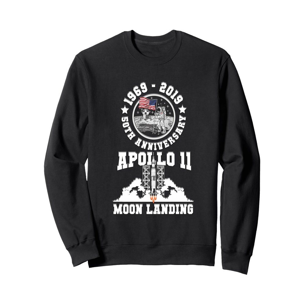 Moon Landing 50th Anniversary Apollo 11 1969 2019 Mens Kids Sweatshirt