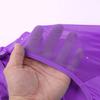 CHICTRY Girls' Sparkly Mock Neck Mesh Figure Ice Skating Dress Spandex Long Sleeves Dance Leotard Purple 6 view 2