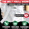 MYCRITEE Taekwondo Uniform Belt for Women - 86.6" Judo Belt Women Jiu Jitsu Gi Karate Belt Martial Arts Training Equipment Belts for Men - Aikido Gi Bjj Belts Womens Jiu Jitsu Gi Tkd Belt White view 4