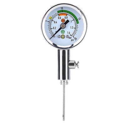 Ball Pressure 0 15 PSI, Mini Sports Air Pressure Tester for Basketball Football Volleyball Soccer, Portable Inflation Measurement Device