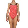 ARENA Women's Water Challenge Back MaxLife One Piece Athletic Training Swimsuit, Fluorescent Red, 22