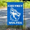 Cheyney University Wolves Garden Flag view 2