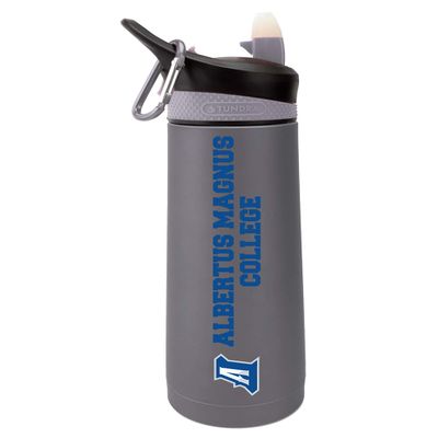 The Fanatic Group Personalized Albertus Magnus College Dual Walled Stainless Steel Sports Bottle, Design-1 - Silver