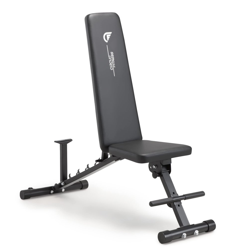 Circuit Fitness Adjustable Utility Weight Bench - Adjustable Six Position Mechanism AMZ-617BN