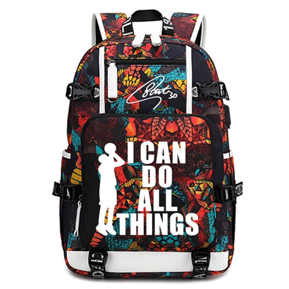 Basketball Player 30 Luminous Backpack Travel Backpack Fans Bag for Men Women (Style 3)