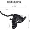 DMAIP Bicycle Shifter 21 Speed Bicycle Brake Levers Shifter Lever 3 x 7 Speed with Gear Indicator and V Brake Cable Left Right Brake Lever Shifter Set for Moutain Bike, Road Bike view 3