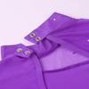 iiniim Girls' Roller Ice Figure Skating Dress Mock Turtleneck Sparkly Leotard Ballet Dance wear Outfit Costumes Purple 12 view 4