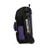 Boombah Rolling Superpack Baseball/Softball Gear Bag - 23-1/2" x 13-1/2" x 9-1/2" - Black/Purple - Telescopic Handle - Holds 4 Bats - Wheeled Version view 4