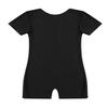 Moily Girls Boys Solid Color Shorty Unitard Biketard Gymnastics/Dance/Sports Leotard Teamwear Black 6 view 4
