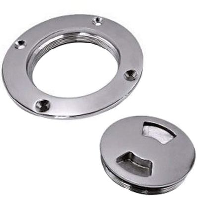 VIGORWORK 4inch Marine 316 Stainless Steel Inspection Deck Plate for Boat Hand Tighten