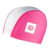 Arena Unisex Junior Unix II Swim Cap for Boys and Girls Ages 6 to 12 Lightweight Stretch Fabric Kids Pool Bathing Cap, One Size, Pink/White