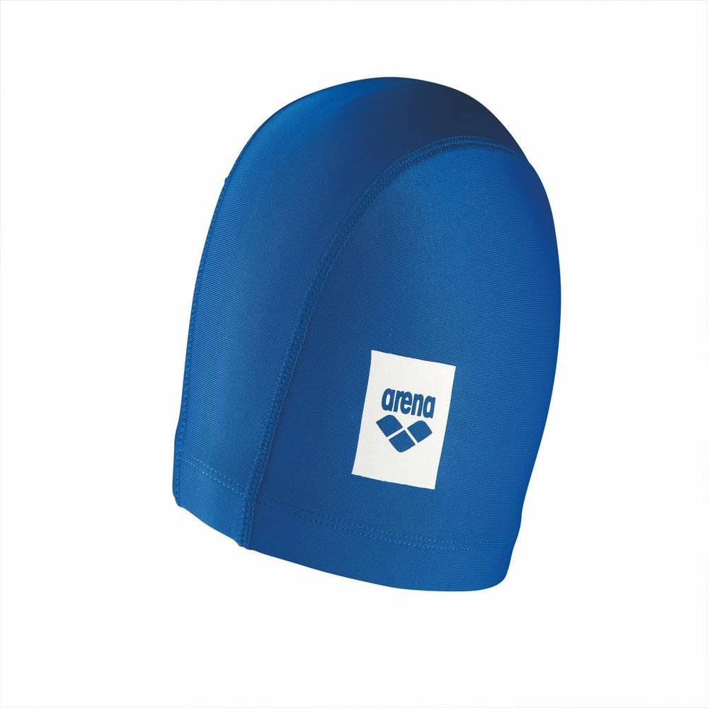 Arena Unix II Classic Fabric Swim Cap Lightweight Textile Swimming Cap Headcover for Men and Women Fitness Swimming, Blue, One Size