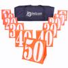 GoSports Football Field Yard Line Markers - Set of 11, High Visibility Weighted Yardage Markers with Portable Carrying Case view 1
