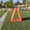 GoSports Football Field Yard Line Markers - Set of 11, High Visibility Weighted Yardage Markers with Portable Carrying Case view 3