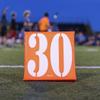 GoSports Football Field Yard Line Markers - Set of 11, High Visibility Weighted Yardage Markers with Portable Carrying Case view 4