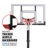 Lifetime Adjustable In-Ground Basketball Hoop, Power Lift Height Adjustment 7.5-10 Ft, 54-Inch Acrylic Backboard, Slam-It Pro Rim, Steel-Framed, All-Weather Net view 2