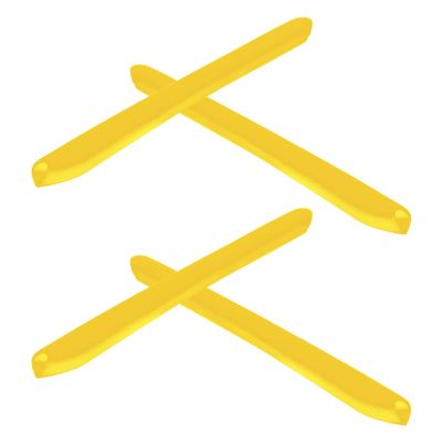2 Pair Yellow Replacement Earsocks for Oakley EVZero Series Sunglasses