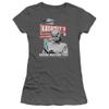 Trevco Twilight Zone Kanamits Diner Juniors' Sheer Fitted T Shirt, 2X-Large Charcoal view 1