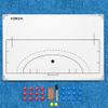 FORZA 35in x 24in Double-Sided Sports Coaching Whiteboard | 13 Sport Options - Dry Erase Board Equipped with Magnetic Markers, Pen & Eraser (Field Hockey, Without Carry Bag) view 2