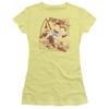 Trevco Star Trek Shoot That Thing Juniors' Sheer Fitted T Shirt, 2X-Large Banana view 1