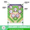 GoSports Football & Baseball Toss Games Available in Football Red Zone Challenge or Baseball Pro Pitch Challenge Choose Between Backyard Toss or Door Hang Targets view 3