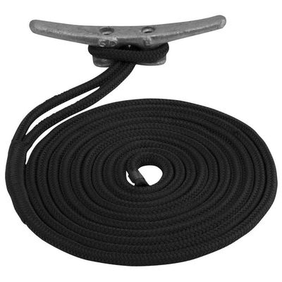 Sea-Dog Double Braided Nylon Dock Line - 5/8" x 15' - Black