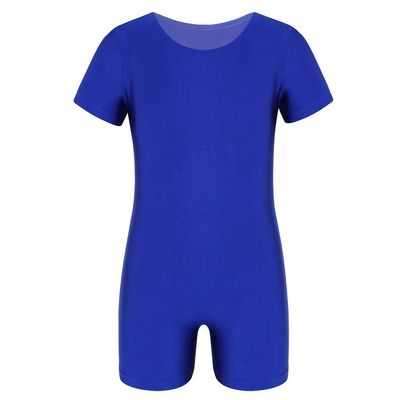 ranrann Kids Boys Girls Ballet Dance Unitard Team Basic Uniform Stretchy Gymnastic Leotard Jumpsuit Activewear Blue 4