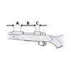 Contessa Picatinny Rail in Hardened Steel for Browning Bar / 20 MOA view 4