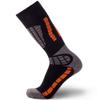 Pure Athlete Kids Ski Socks - Merino Wool OTC Winter Skiing Sock for Boys Girls (1 Pair - Black/Orange, X-Small-Small) view 1