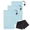 Mamlyn Set of 3 Microfiber Soft Sunglasses Pouches, With Drawstring Closure view 1